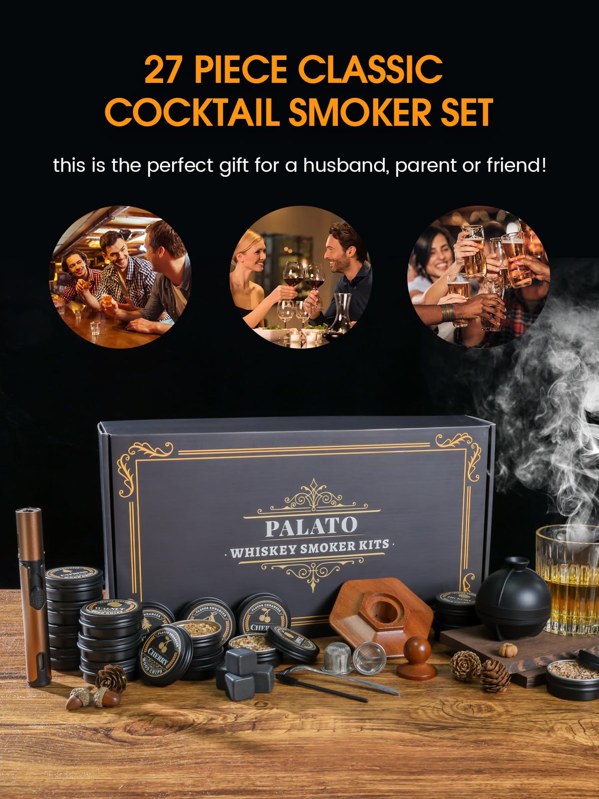 PALATO 16 flavors wood chips offering diverse smoky profiles