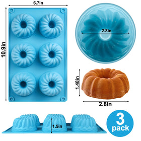 Palksky six-cavity molds in use for versatile baking.
