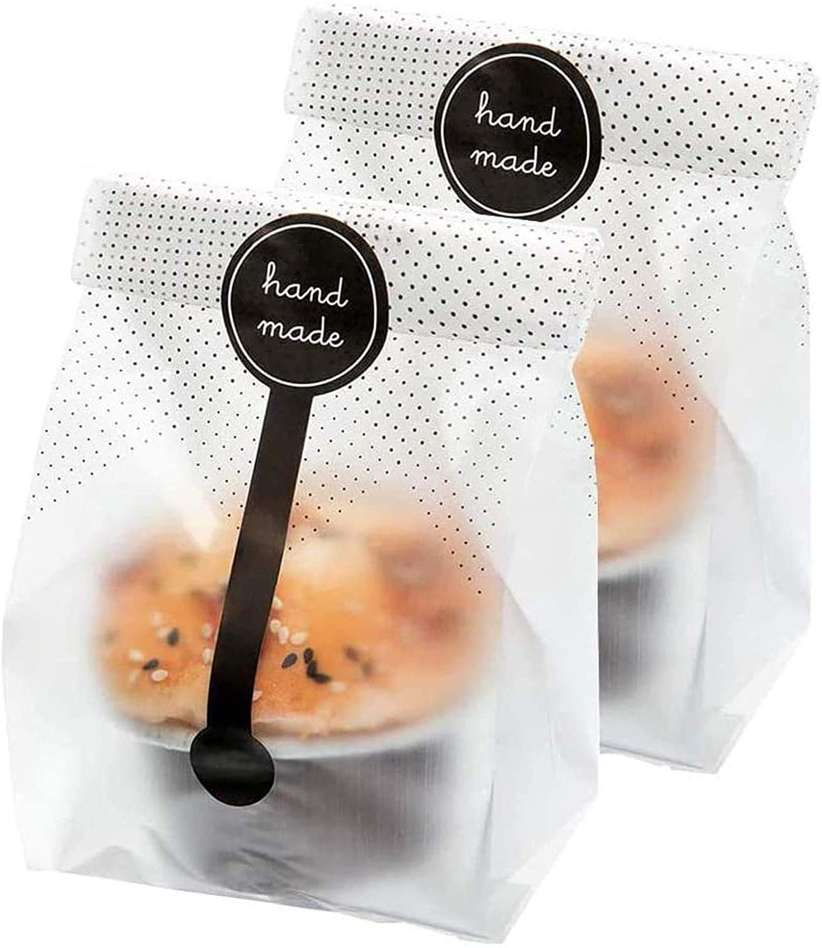 Palksky translucent bakery bag laid flat for easy filling