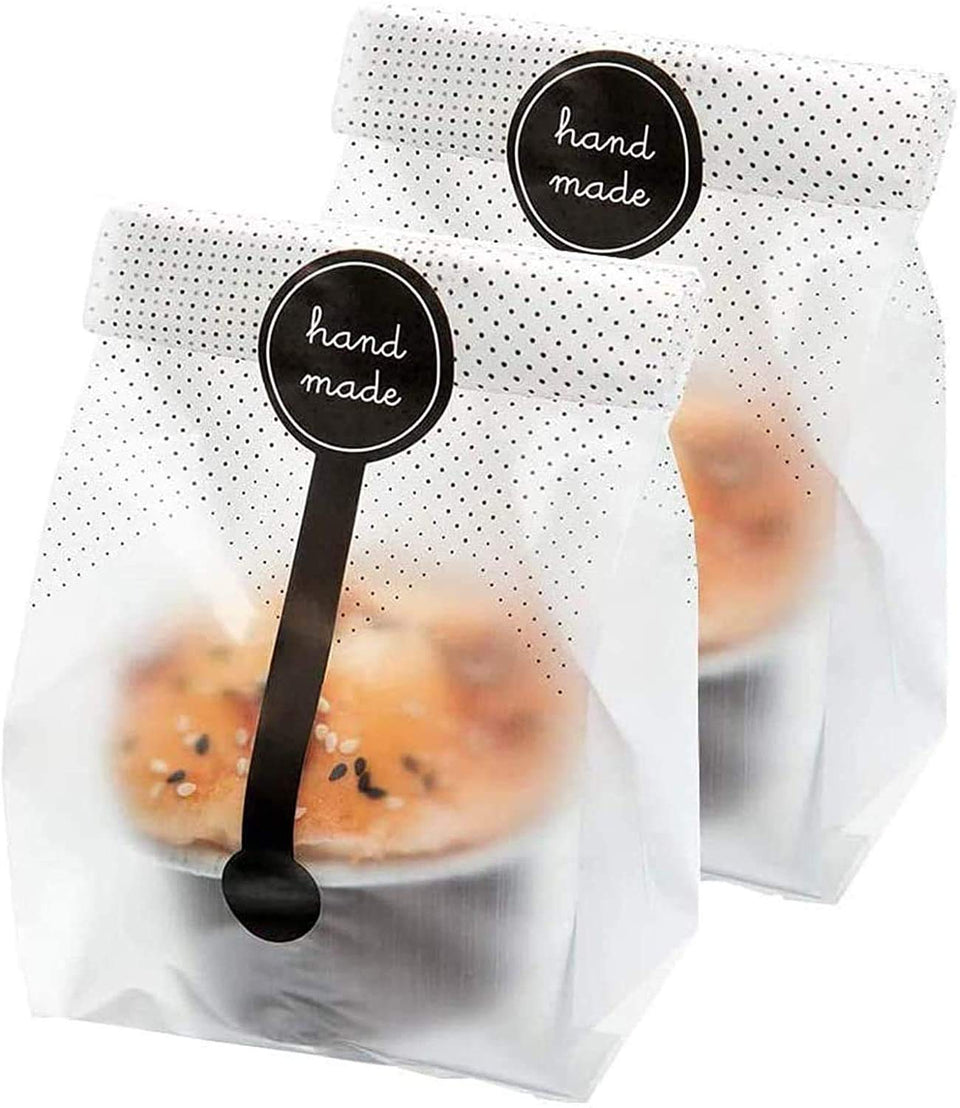 Palksky translucent bakery bag laid flat for easy filling