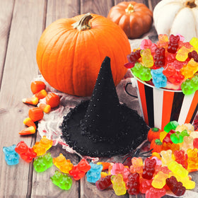 Palksky four-tray gummy bear setup for quick candy making.