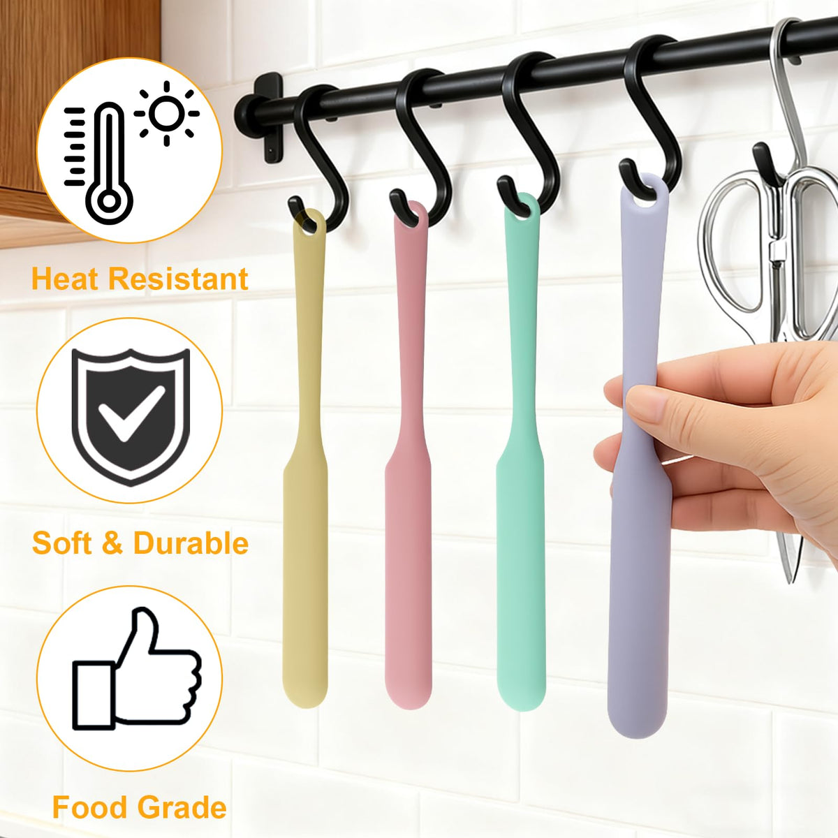 Palksky dishwasher-safe silicone tools for quick cleanup