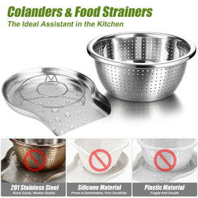 Palksky dishwasher-safe stainless steel set for easy cleanup