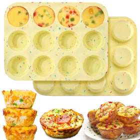 Palksky egg bite mold 12-cavity set for quick batch breakfasts