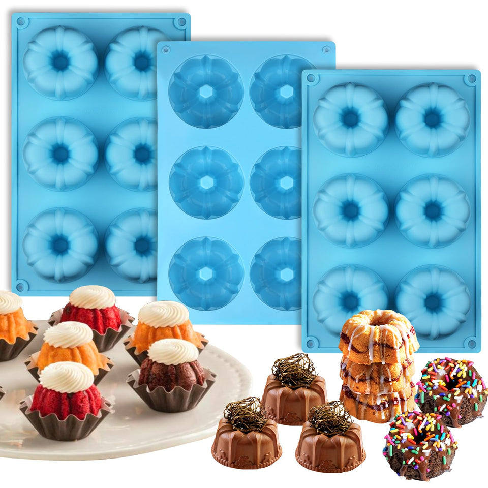 Palksky mini-fluted tube pan 6-cavity package showcasing convenient set for batch baking.