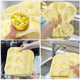 Palksky multi-use baking mold for egg bites and custards