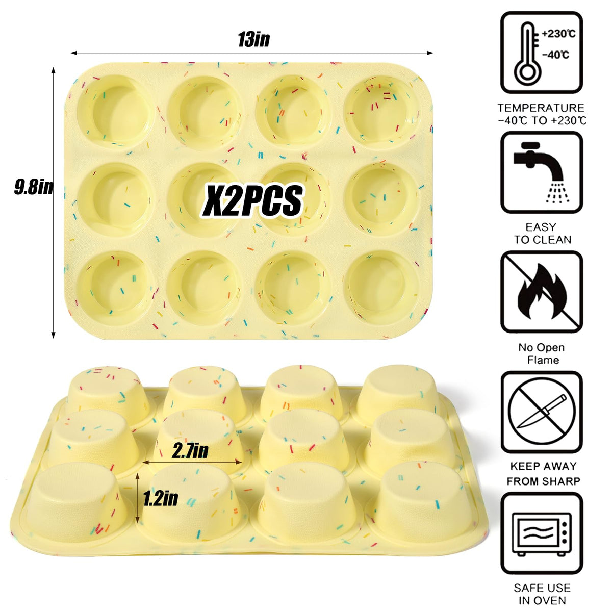 Palksky oven-safe, dishwasher-safe silicone mold for versatile baking