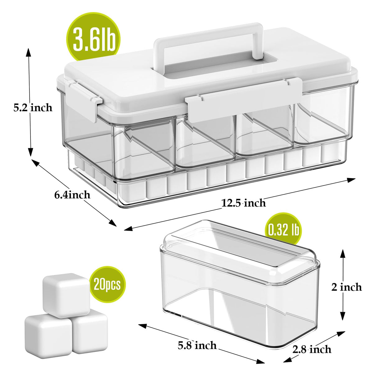 Palksky Snackle Box with four compartments keeps fruits and snacks organized