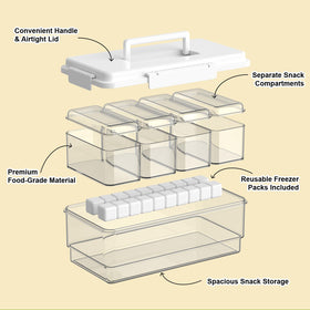 Palksky Snackle Box durable BPA-free plastic for travel