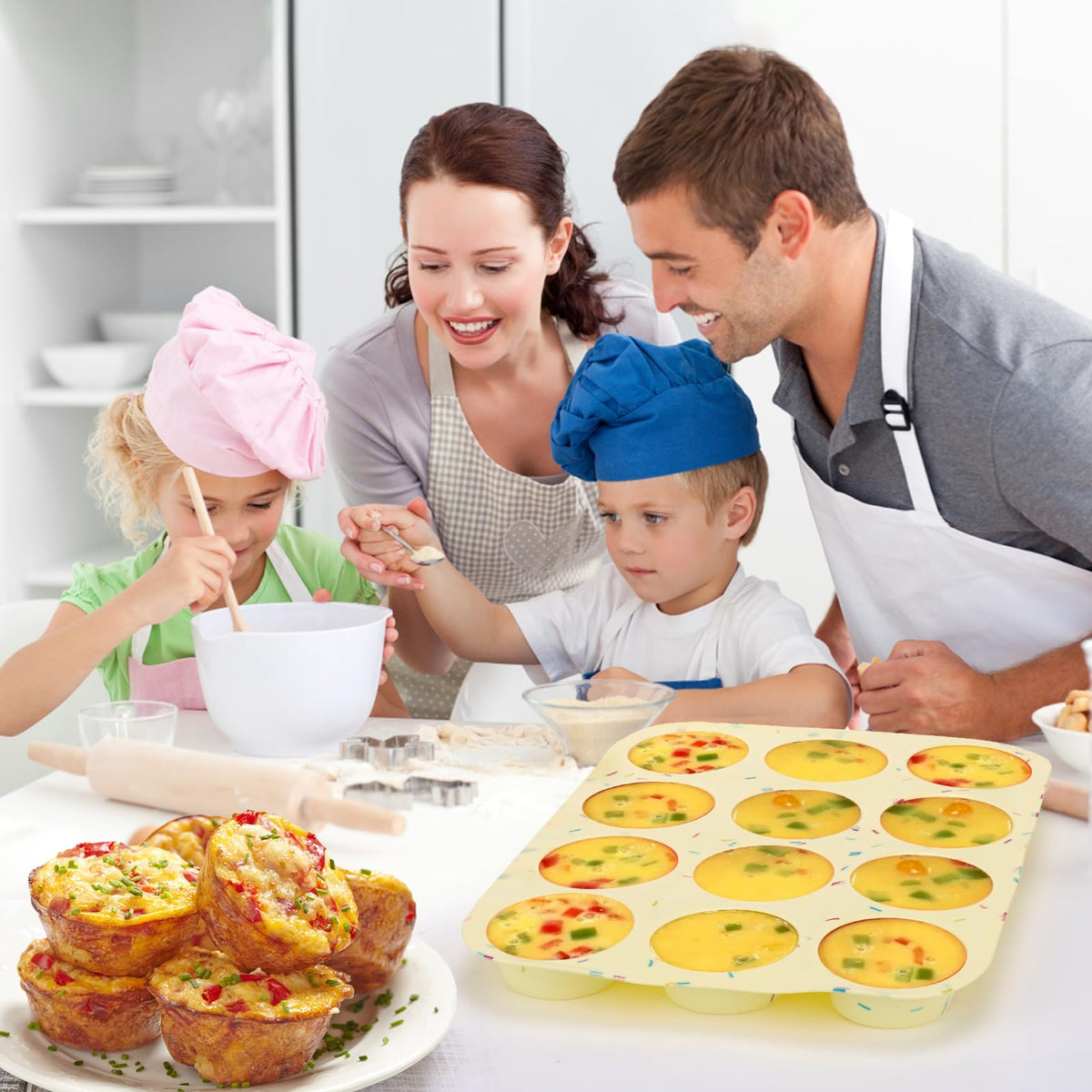 Palksky stackable silicone mold for organized kitchen storage