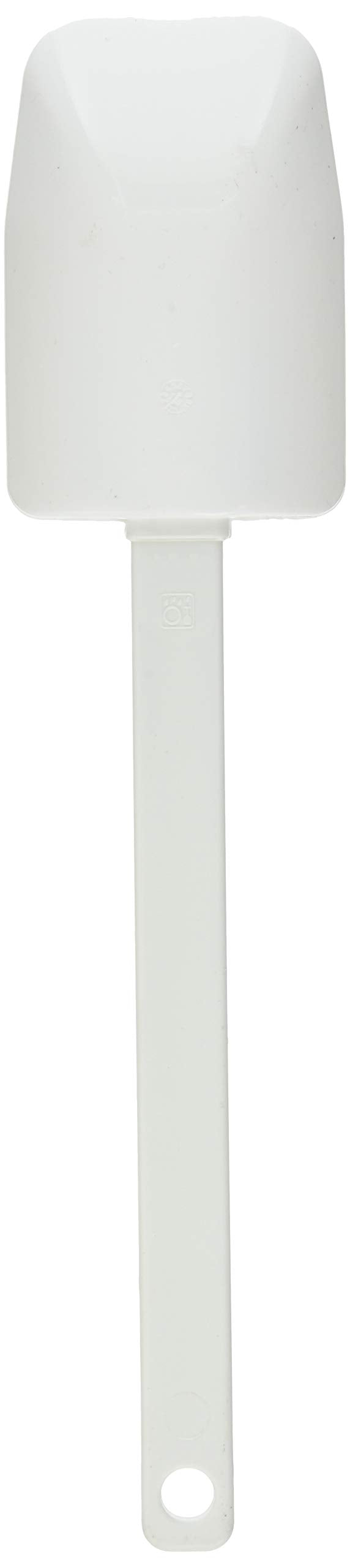 Pampered Chef 1659 scraper spatula nylon handle provides durable, heat-resistant grip.