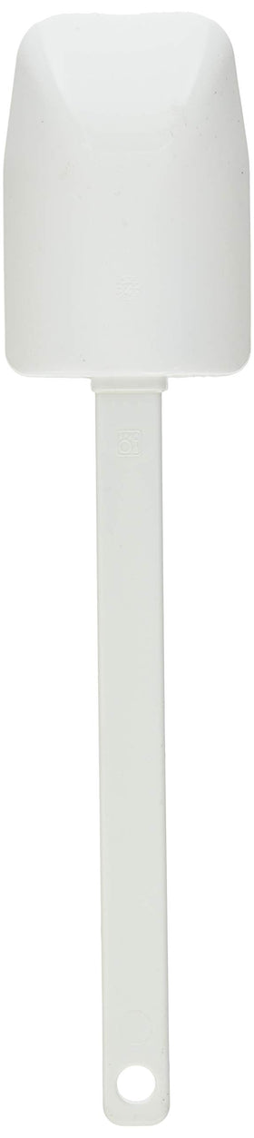 Pampered Chef 1659 scraper spatula nylon handle provides durable, heat-resistant grip.