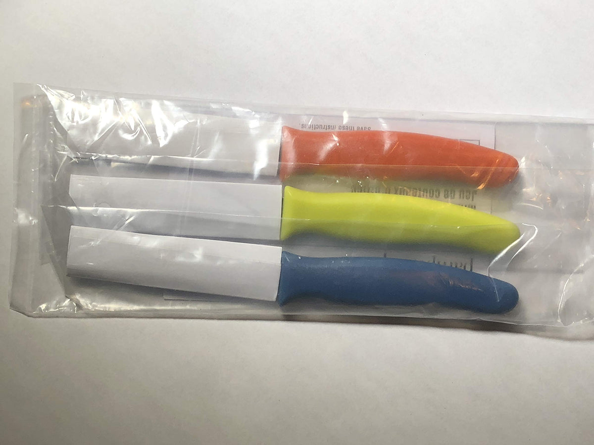 Pampered Chef paring knife set packaged for gifting and easy organization