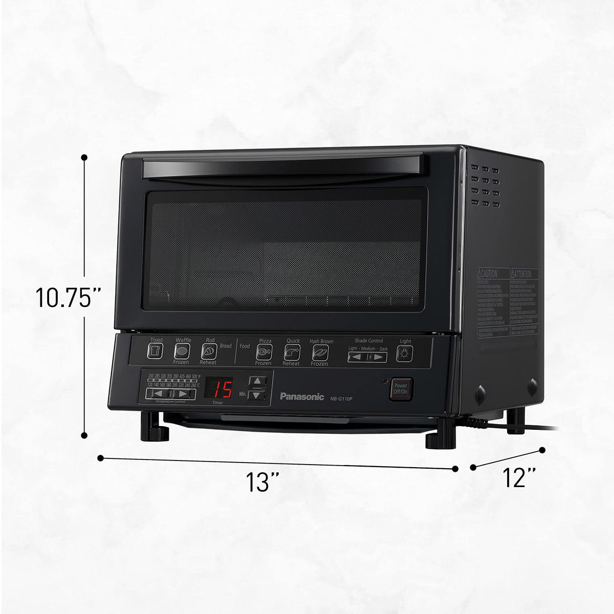 Panasonic FlashXpress compact design fits any counter and saves space.