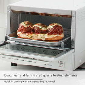 Panasonic FlashXpress glass door demonstrates see-through access and safety.