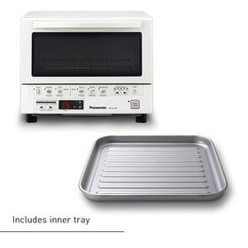 Panasonic FlashXpress fits a 9-inch pizza for versatile cooking.
