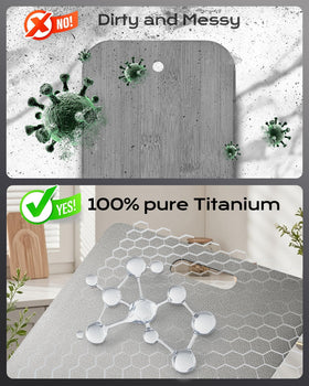 Panbemer cutting board non-porous surface minimizes moisture and residue buildup