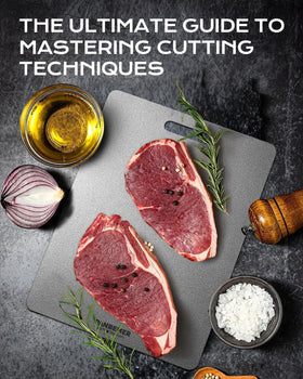 Panbemer titanium cutting board set of three sizes for any kitchen task