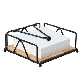 PandaRoad square napkin holder with a metal body keeps napkins tidy and accessible