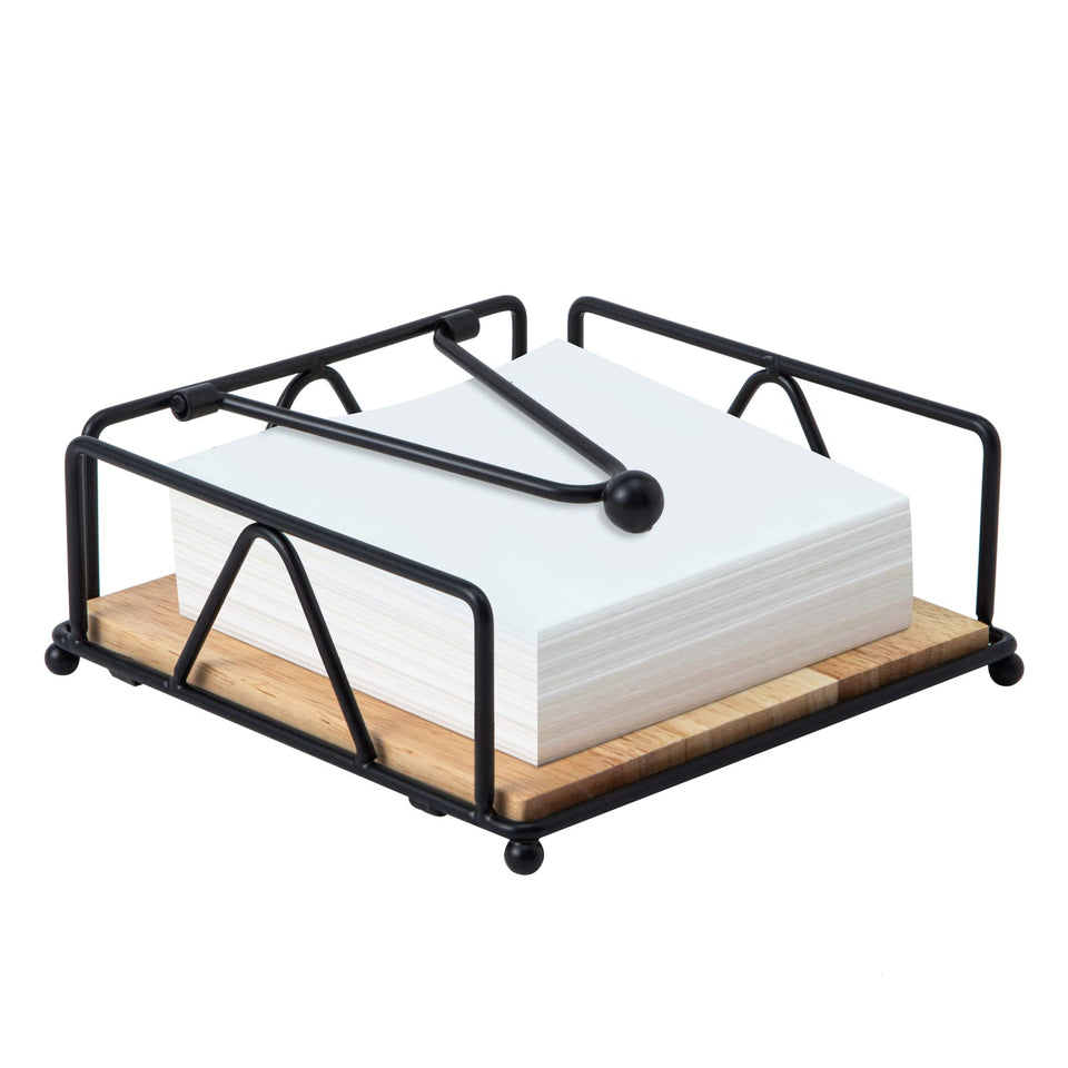 PandaRoad square napkin holder with a metal body keeps napkins tidy and accessible