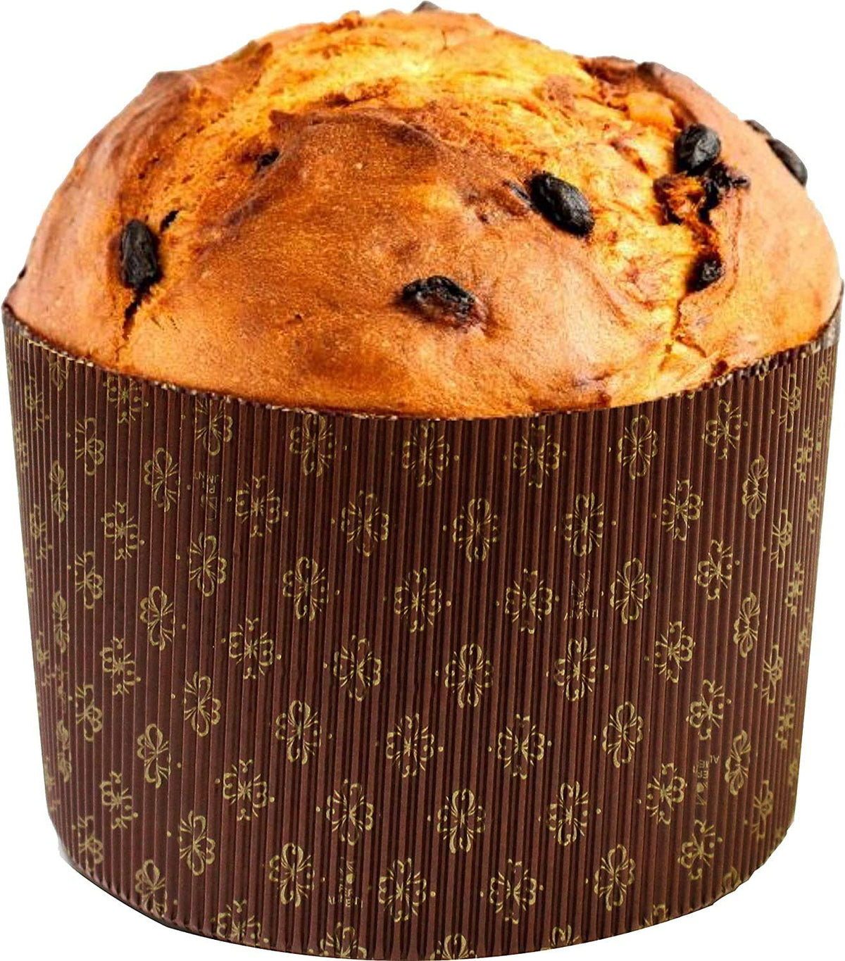 Panettone mold dimensions 6-5/8 by 4-5/16 inches for 1 kg loaves.