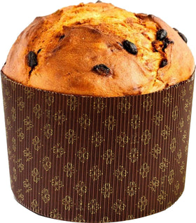 Panettone mold dimensions 6-5/8 by 4-5/16 inches for 1 kg loaves.