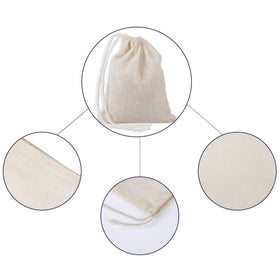 Pangda natural color cotton bags suitable for crafts and gifts.