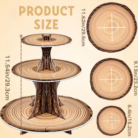 Pangu 3-tier cupcake stand showing raised dessert layers for guests