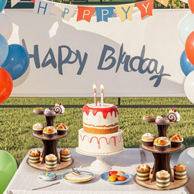 Pangu cardboard cupcake stand is lightweight yet sturdy for events
