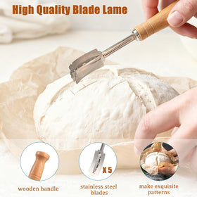 Panny dough scrapers set for versatile dough handling and cleanup.