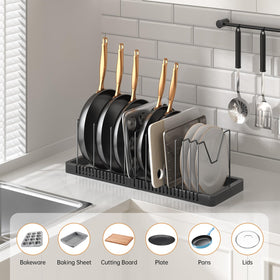 PanPanPal 12 adjustable dividers tailor spacing for cookware and bakeware
