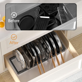 PanPanPal non-slip feet keep the organizer stable