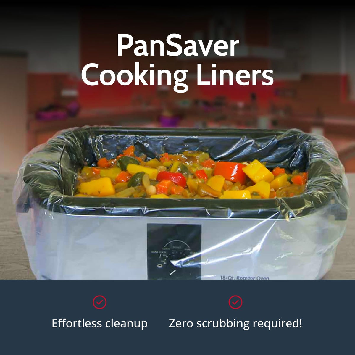 PanSaver disposable liners pack displayed for easy kitchen cleanup.