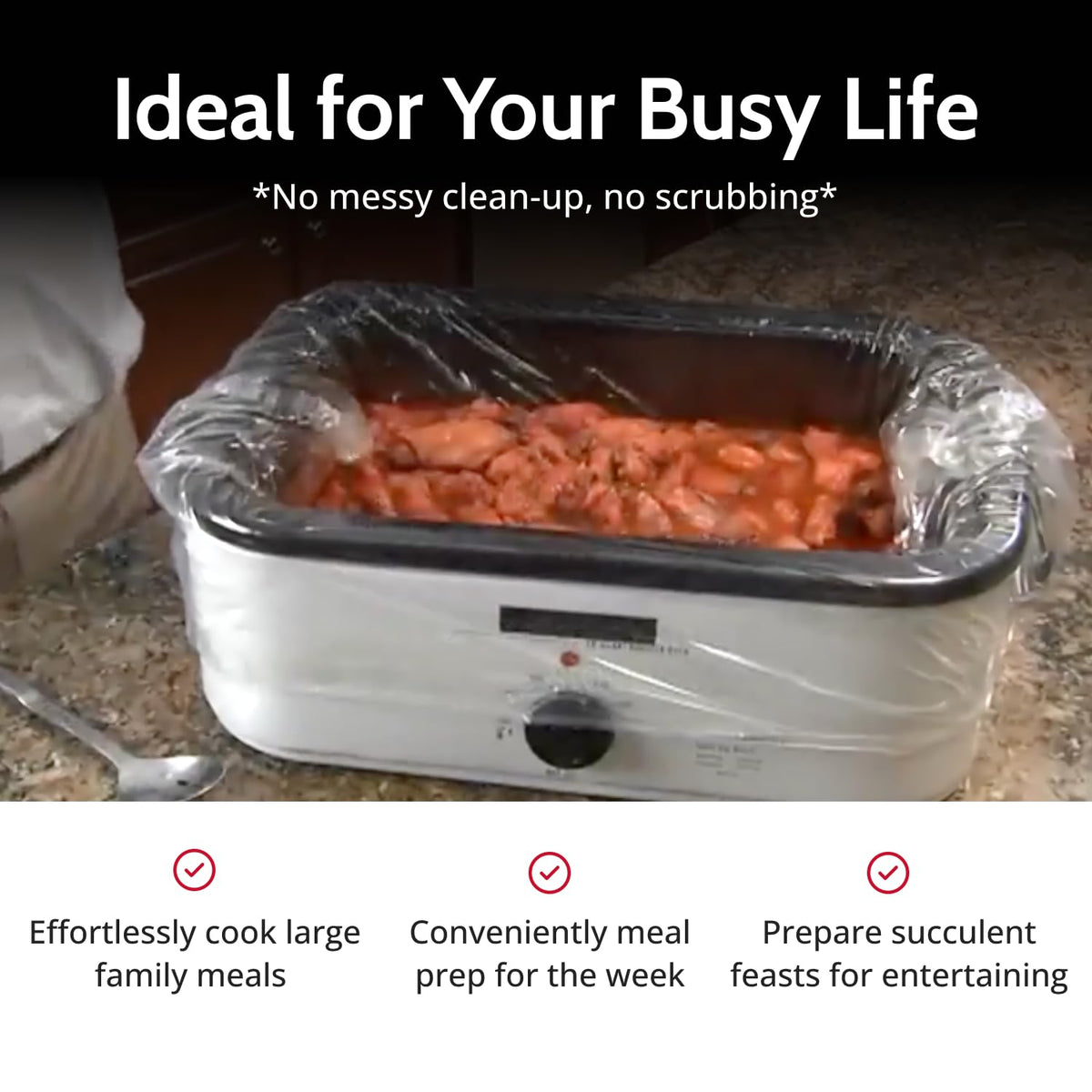 PanSaver liner close-up reveals sturdy material protecting pan surface.