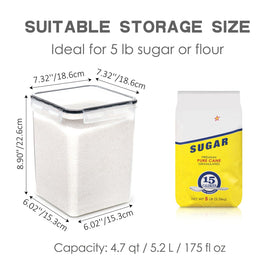 PANTRYSTAR clear-view BPA-free container shows contents at a glance