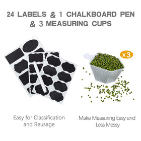 Lids seal securely on PANTRYSTAR containers to keep foods dry and fresh