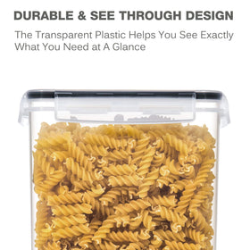 PANTRYSTAR side-locking lid preserves freshness by sealing against air