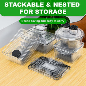 Panxenaulos microwave-safe containers ready for reheating meals.