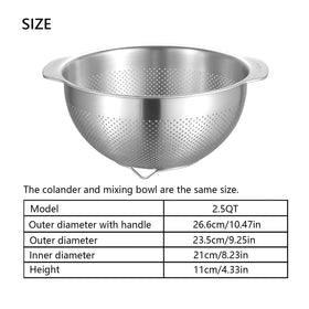 Paoli 18/8 stainless steel colander built for durability