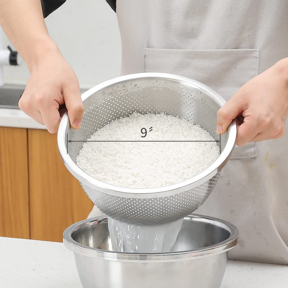 Paoli kitchen setup shows easy transfer from wash to prep.