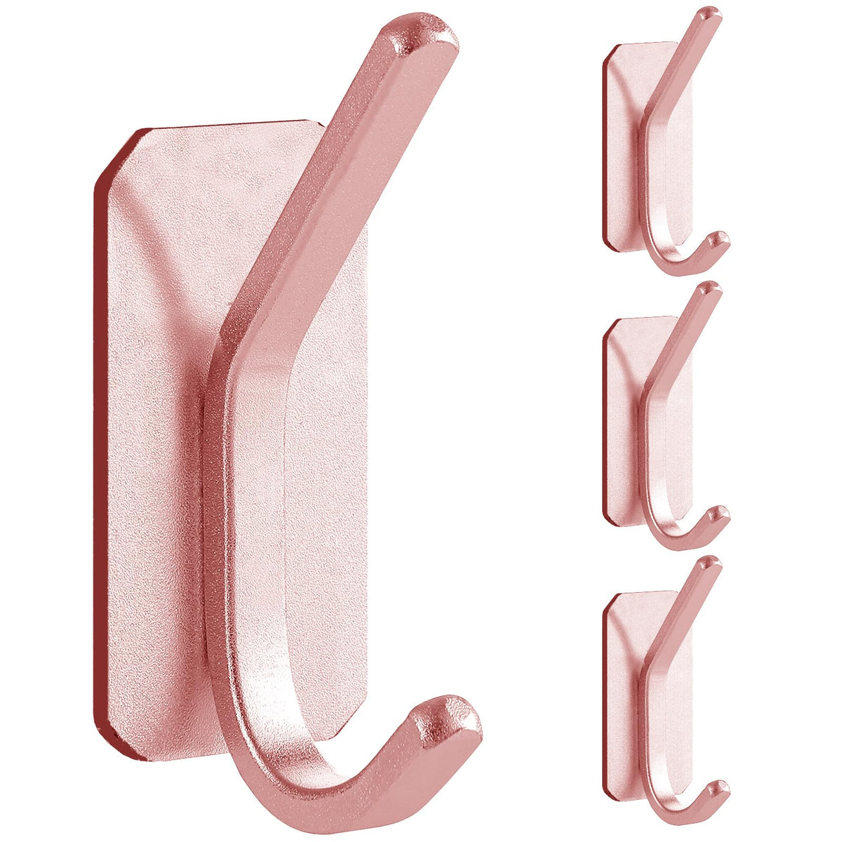 Paoli heavy-duty adhesive hook rose gold front view showing sturdy wall mount.