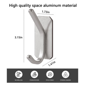 Paoli adhesive hooks backplate detail showing strong backing