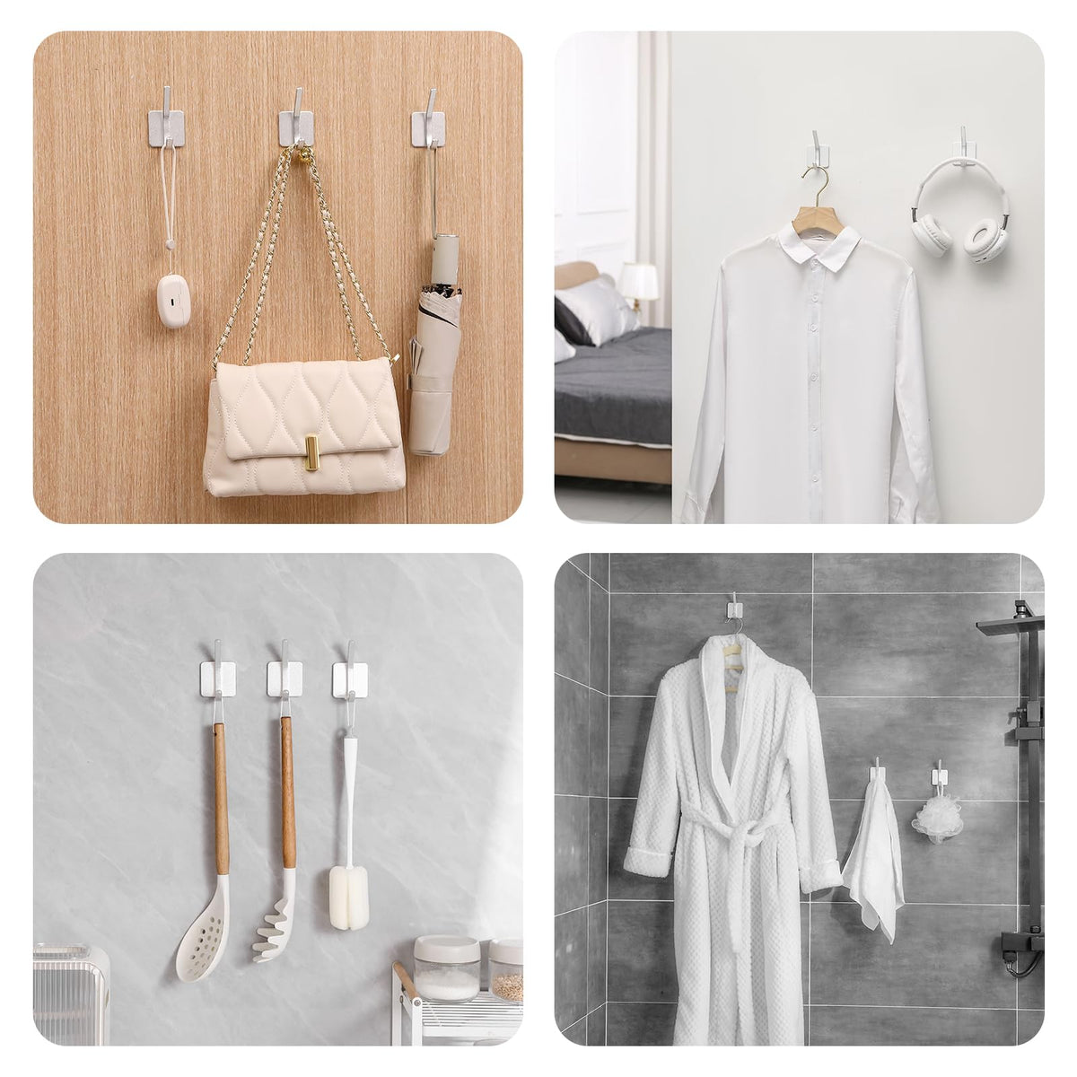 Paoli Emerald wall hook holding a coat in a hallway
