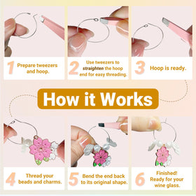 PaoShuTai 1-inch hoop holds up to 10 beads for easy DIY