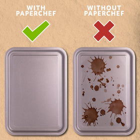 PaperChef parchment bags are oven and microwave safe for fast meals.