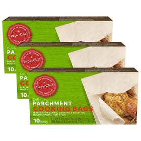 PaperChef parchment bags for roasting with nonstick, mess-free cleanup.