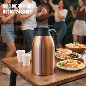 PARACITY carafe shown in home setting, ideal for gatherings and daily coffee rituals.