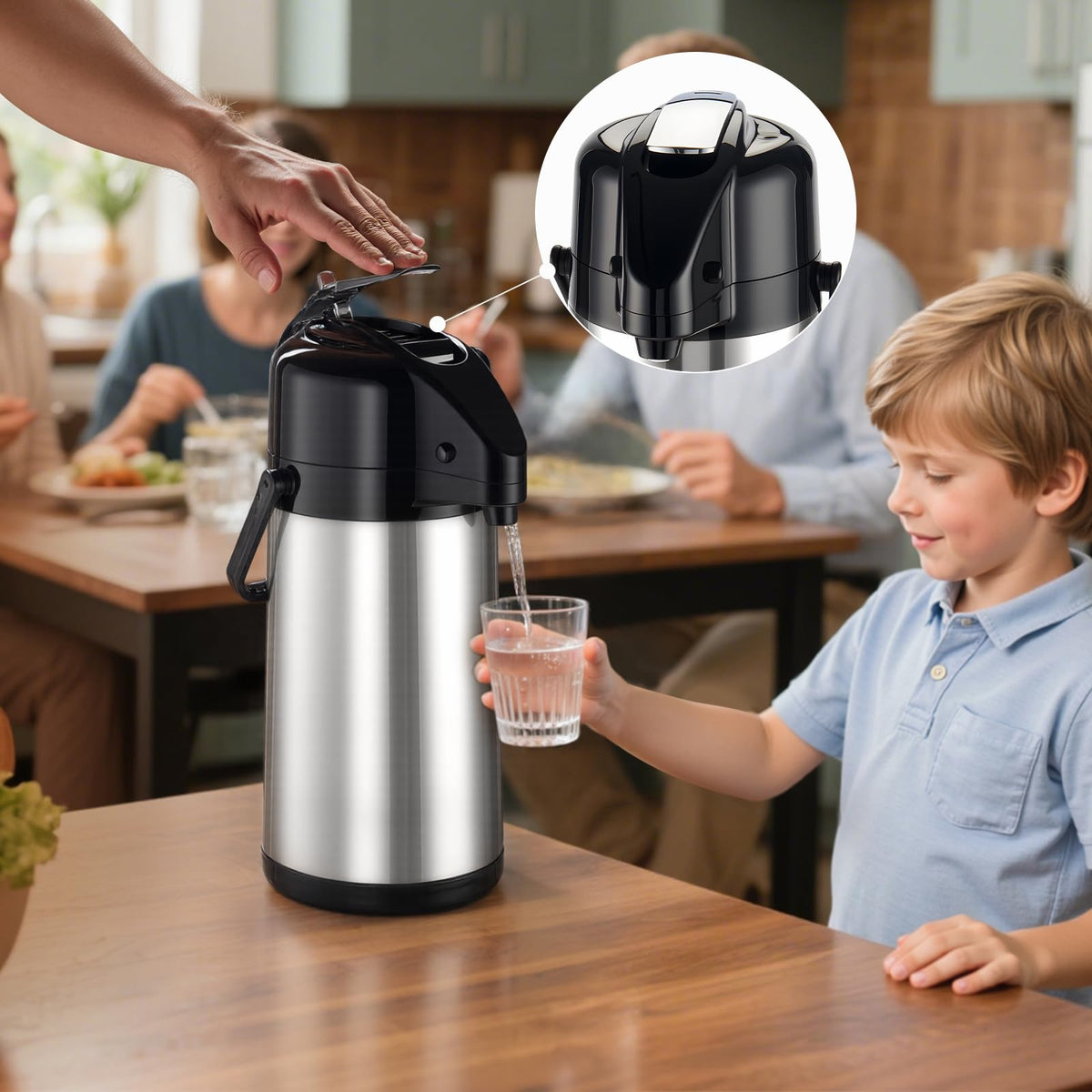 PARACITY 2.5L capacity keeps drinks fresh for hours at gatherings.