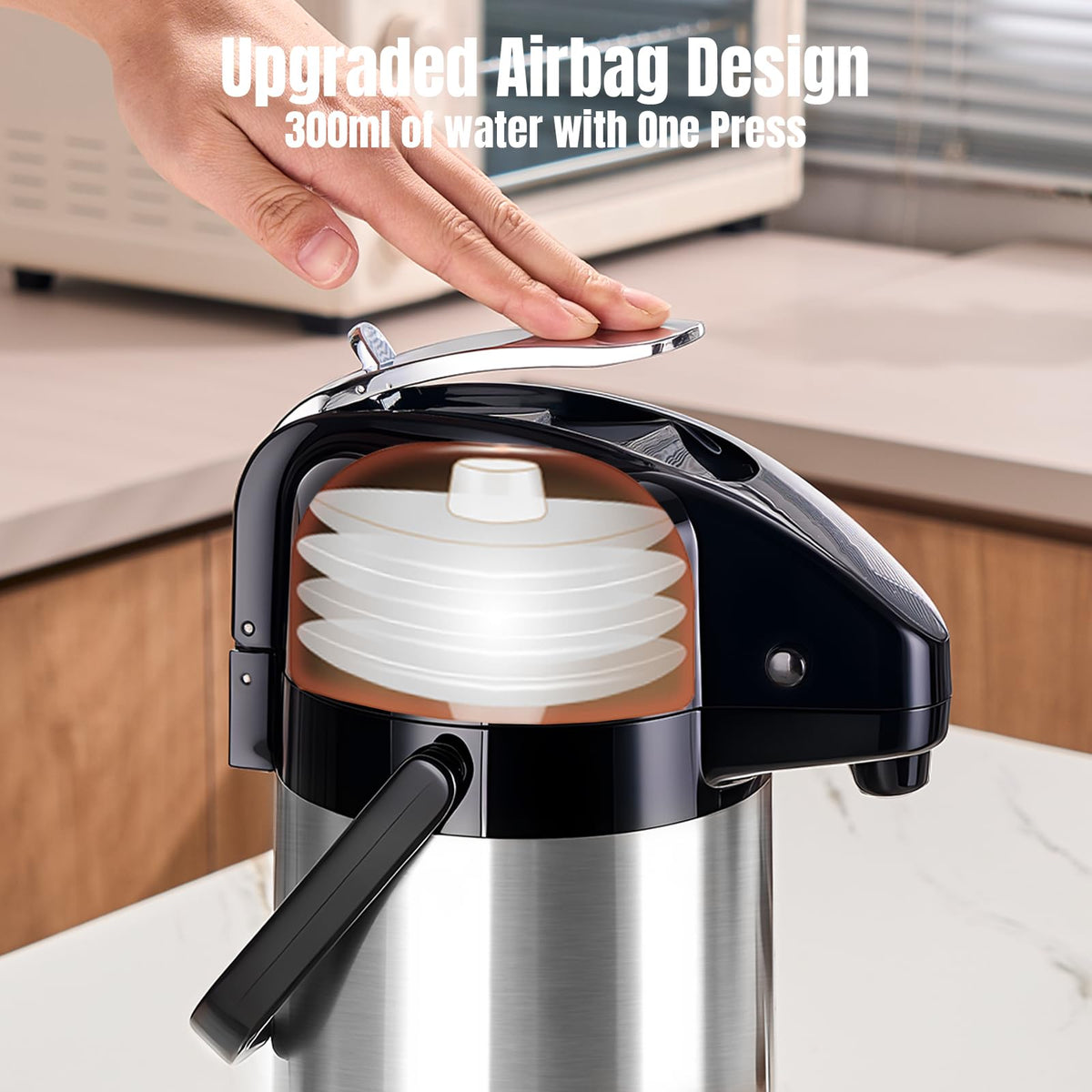 PARACITY lever with lock provides safe, one-finger operation for all ages.