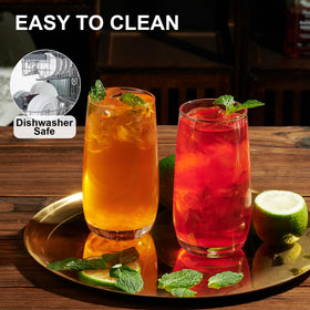 Paracity dishwasher-safe glass cups for easy cleaning after meals